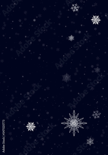 Blue Winter Background with snowflakes for your own creations