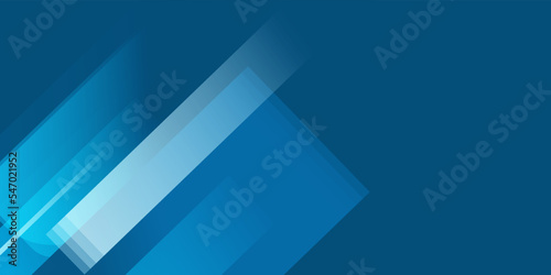 Abstract banner design with blue geometric background. Blue banner background