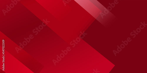 Abstract red modern decorative stylish wave banner geometric background vector