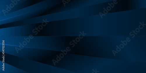 Abstract deep blue background curve and overlap layer with basic simply geometry illustration photo