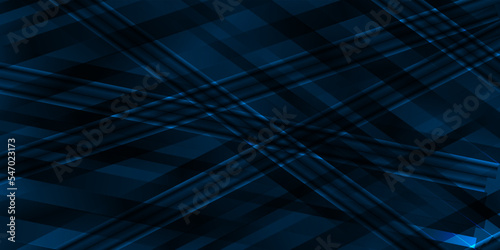 Abstract deep blue background curve and overlap layer with basic simply geometry illustration