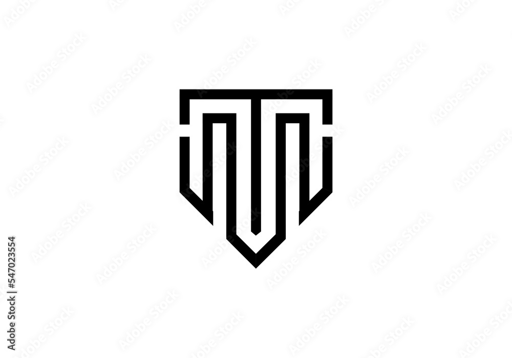 initial letter logo MT or TM initial company icon business logo background illustration initial letter logo MT or TM initial company icon business logo background illustration