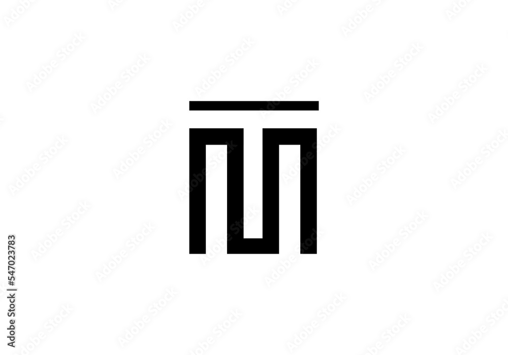 initial letter logo MT or TM initial company icon business logo background illustration initial letter logo MT or TM initial company icon business logo background illustration