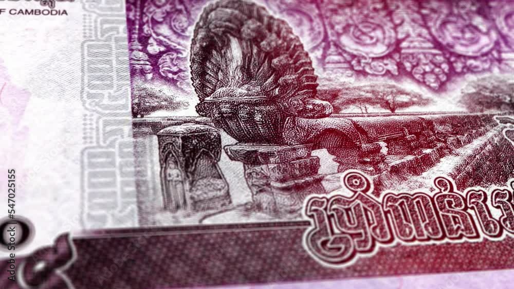 Cambodia Cambodian Riel 5000 Banknotes, Five Thousand Cambodian Riel ...