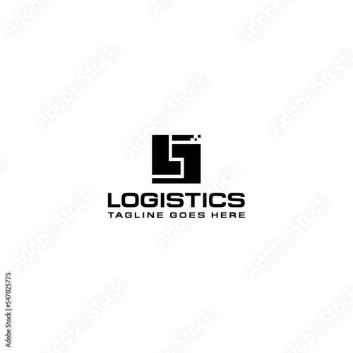 JL LJ initial for logistic logo design