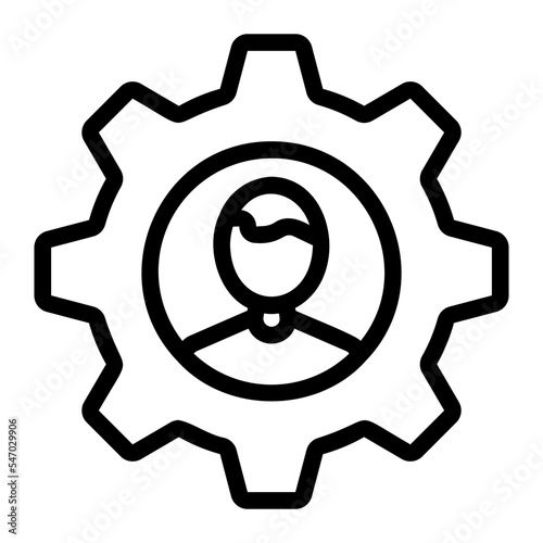 settings line icon