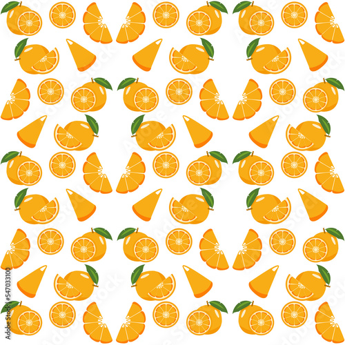 Orange slices pattern png