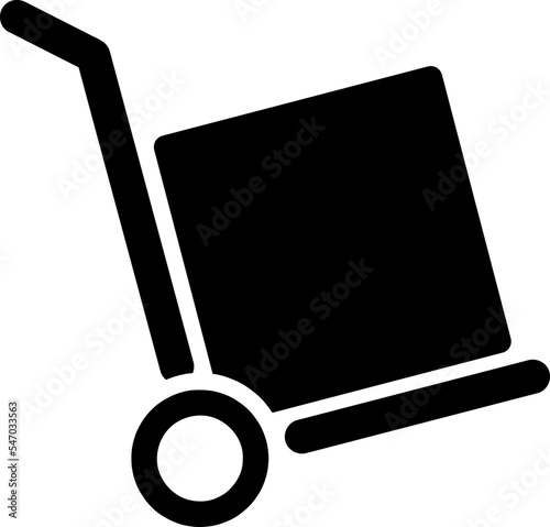 handcart vector icon vector illustration on white background..eps