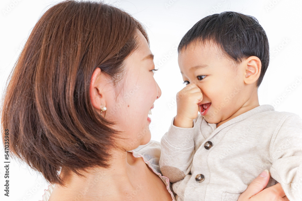 男の子とお母さん 男の子とお母さん