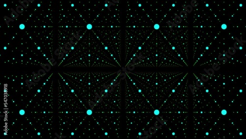 Geometric Space Grid Infinte Background