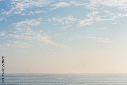 simple and calming ocean pre twilight sky