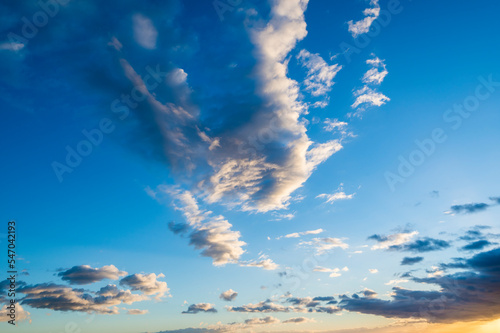yellow orange blue sky