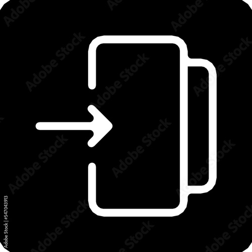 login glyph icon