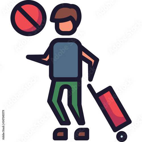 no traveling icon