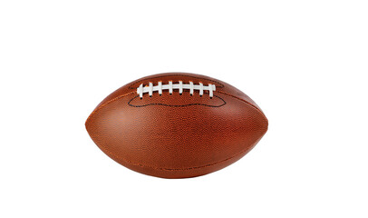 American football for collegiate or professional games on transparent background 