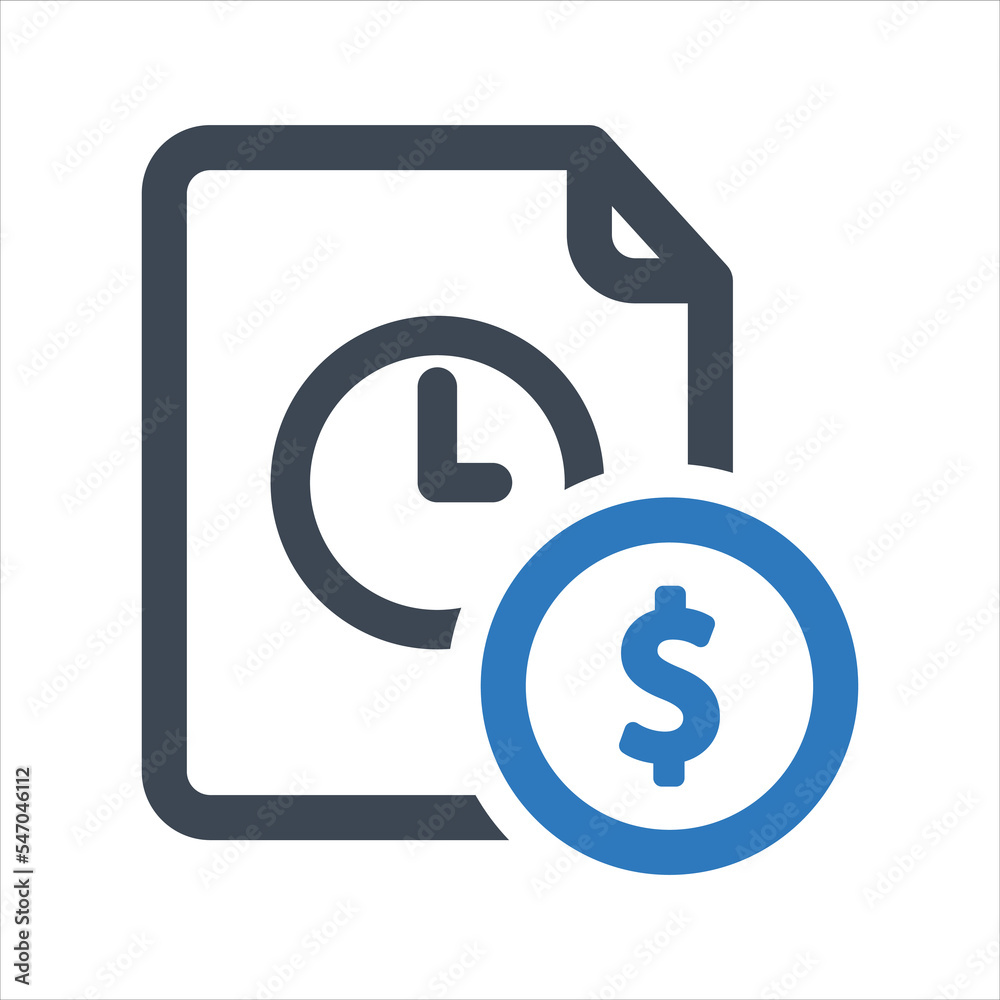 Cash file icon. Business and finance file icon. Vector and glyph Cash file icon. Business and finance file icon. Vector and glyph