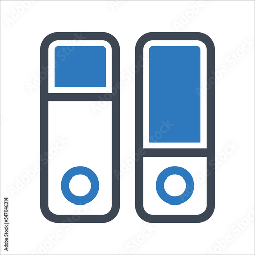 Binder icon. Vector and glyph
