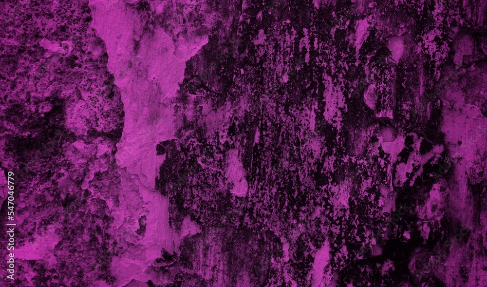 cracked wall background with purple coloring, old wall scratches with crack art, peeling wall surface with old wall scratches