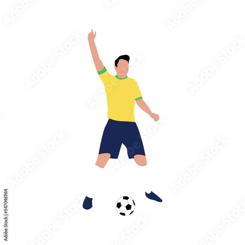 boy playing football