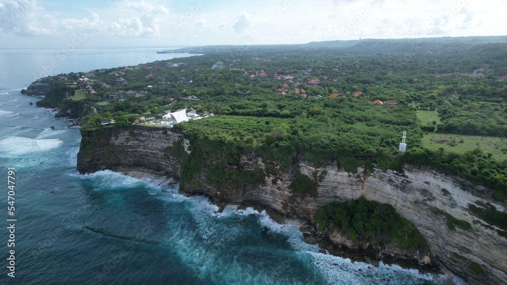 Bali, Indonesia - November 7, 2022: The Beaches and Cliffs of Uluwatu Bali Indonesia