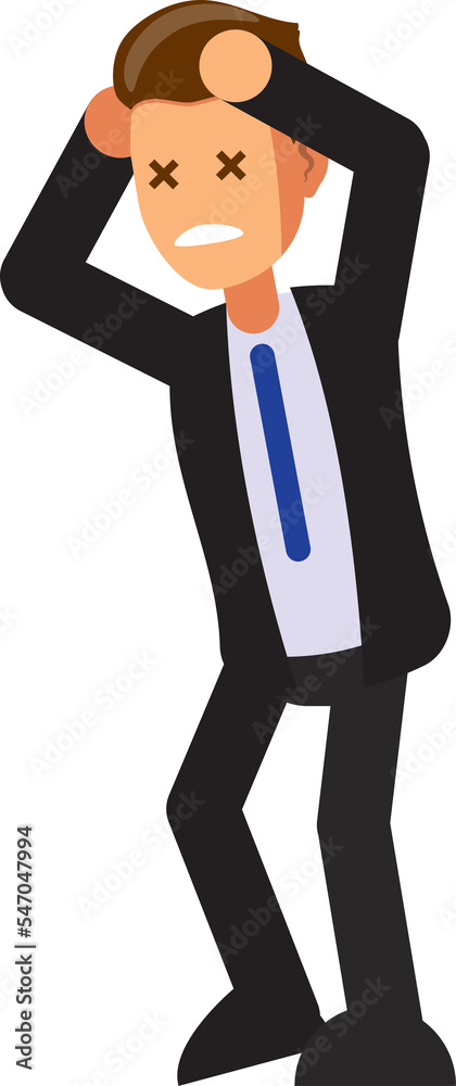 Businessman character In the office set ,Vector illustration Businessman character In the office set ,Vector illustration
