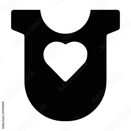 Baby, bib, clothes icon
