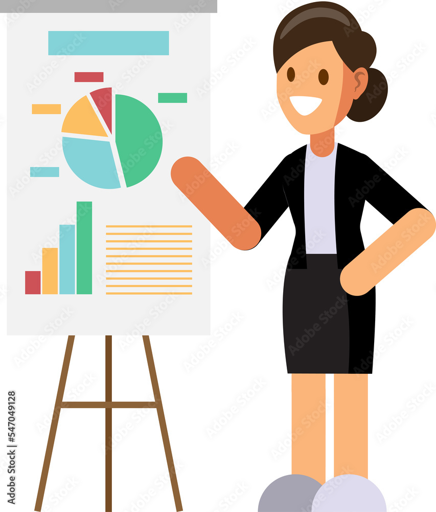 Businesswoman character In the office set ,Vector illustration Businesswoman character In the office set ,Vector illustration