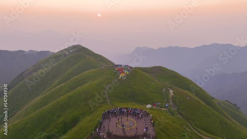 The early autumn scenery of Wugong Mountain Natural Scenic Area, Pingxiang, Jiangxi, China