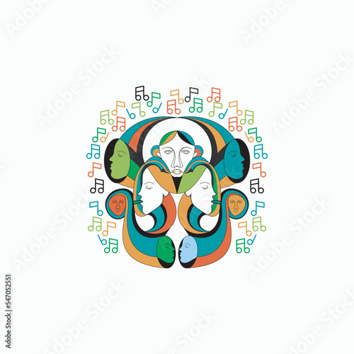 Logo for music concert background