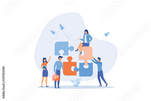 Employee engagement improve involvement or encourage employee success together, increase value and workplace motivation concept, flat vector modern illustration