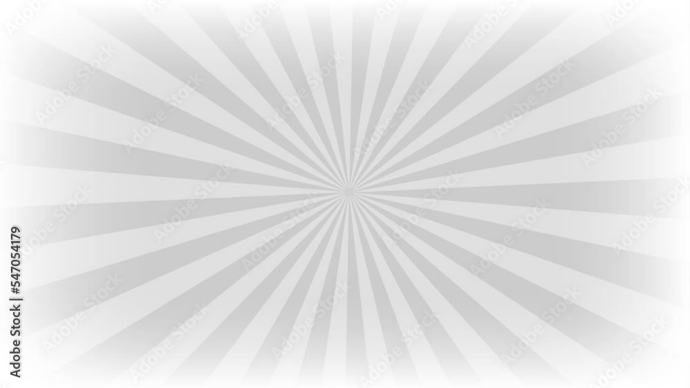4K animation with rotating radial lines | gray and white 4K animation with rotating radial lines | gray and white