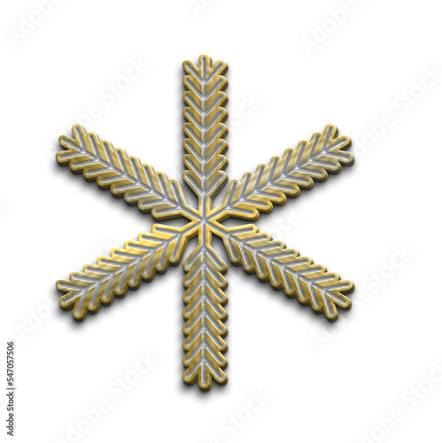 snowflake enamel pin ornament