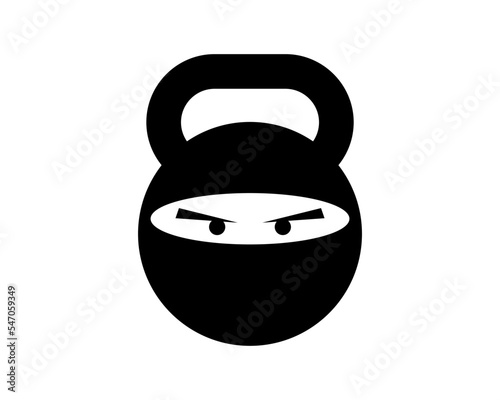 Dumbbell with ninja eye inside
