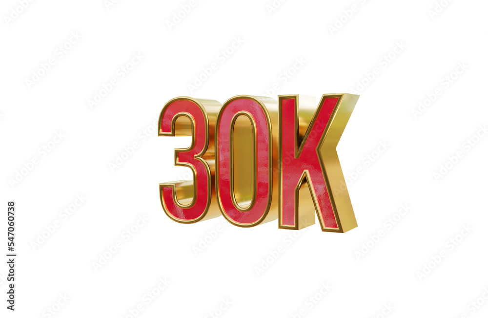30k left side rotated 3d transparent rendered icon 30k left side rotated 3d transparent rendered icon