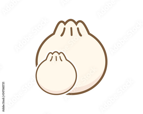 Two of dim sum shape