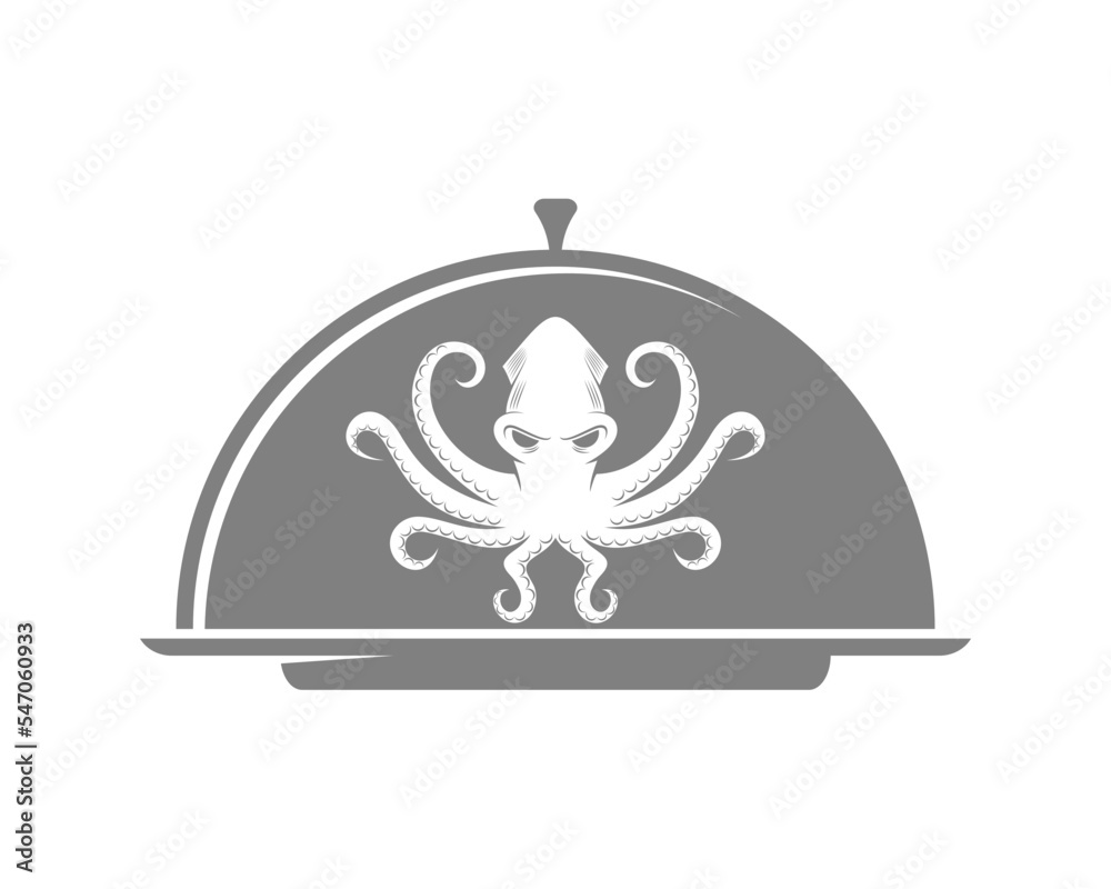 Food cover with octopus inside