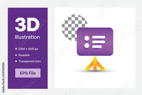 flat icon presentation two tone color