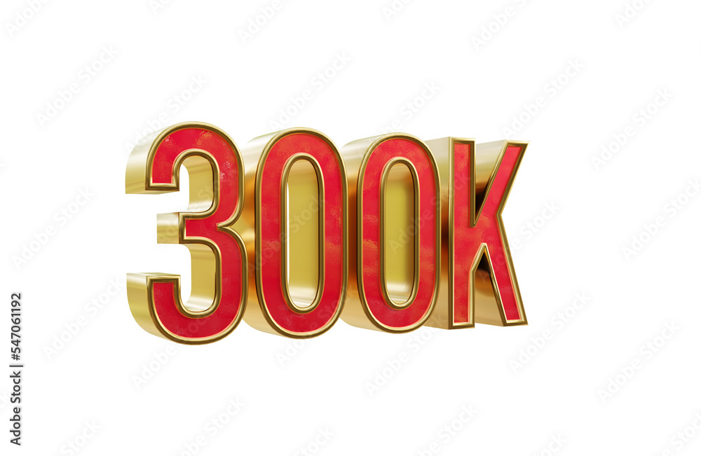300k right side rotated 3d transparent rendered icon 300k right side rotated 3d transparent rendered icon
