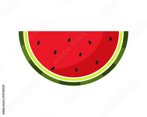 half of a watermelon fruit