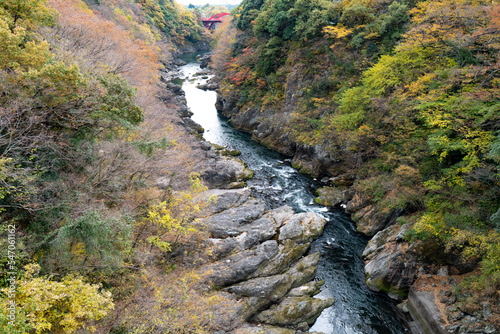 高津戸峡の紅葉