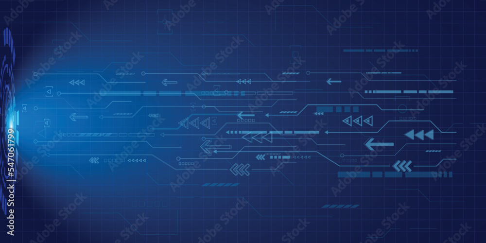 Abstract blue futuristic circuit board pattern for technology background. Abstract blue futuristic circuit board pattern for technology background.