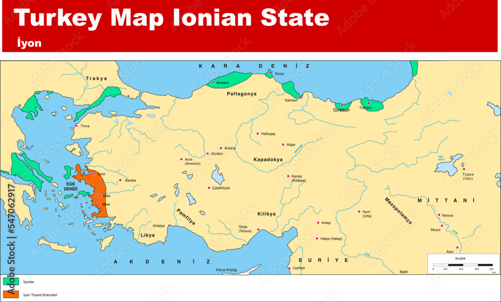  Turkey Map State of Ionian