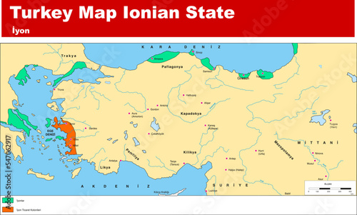  Turkey Map State of Ionian