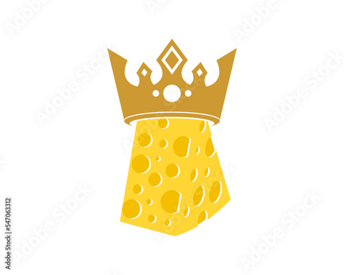 Cheese with crown on top