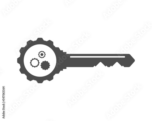 Gear shape with key shape