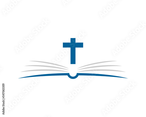 Book with cross on top