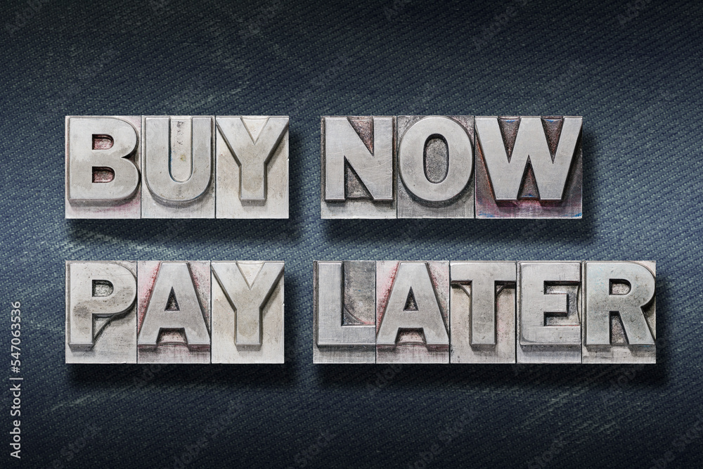 Fototapeta premium buy now, pay later den