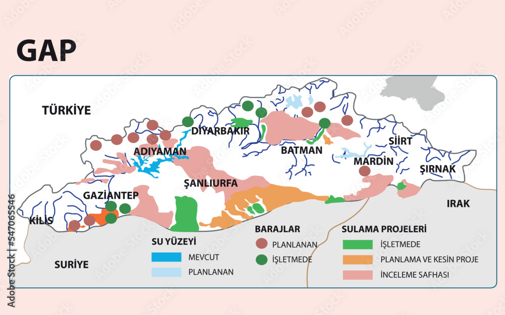 Turkey Economic Geography map