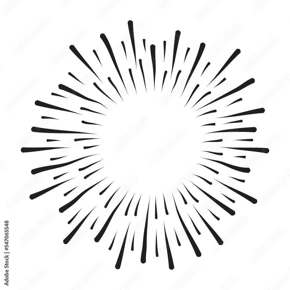 Starburst, sunburst element. Vector illustration Starburst, sunburst element. Vector illustration