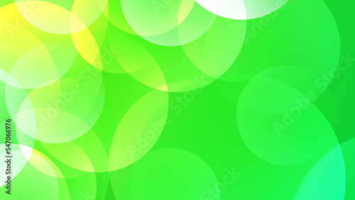 green bubbles 3d abstract background. green background